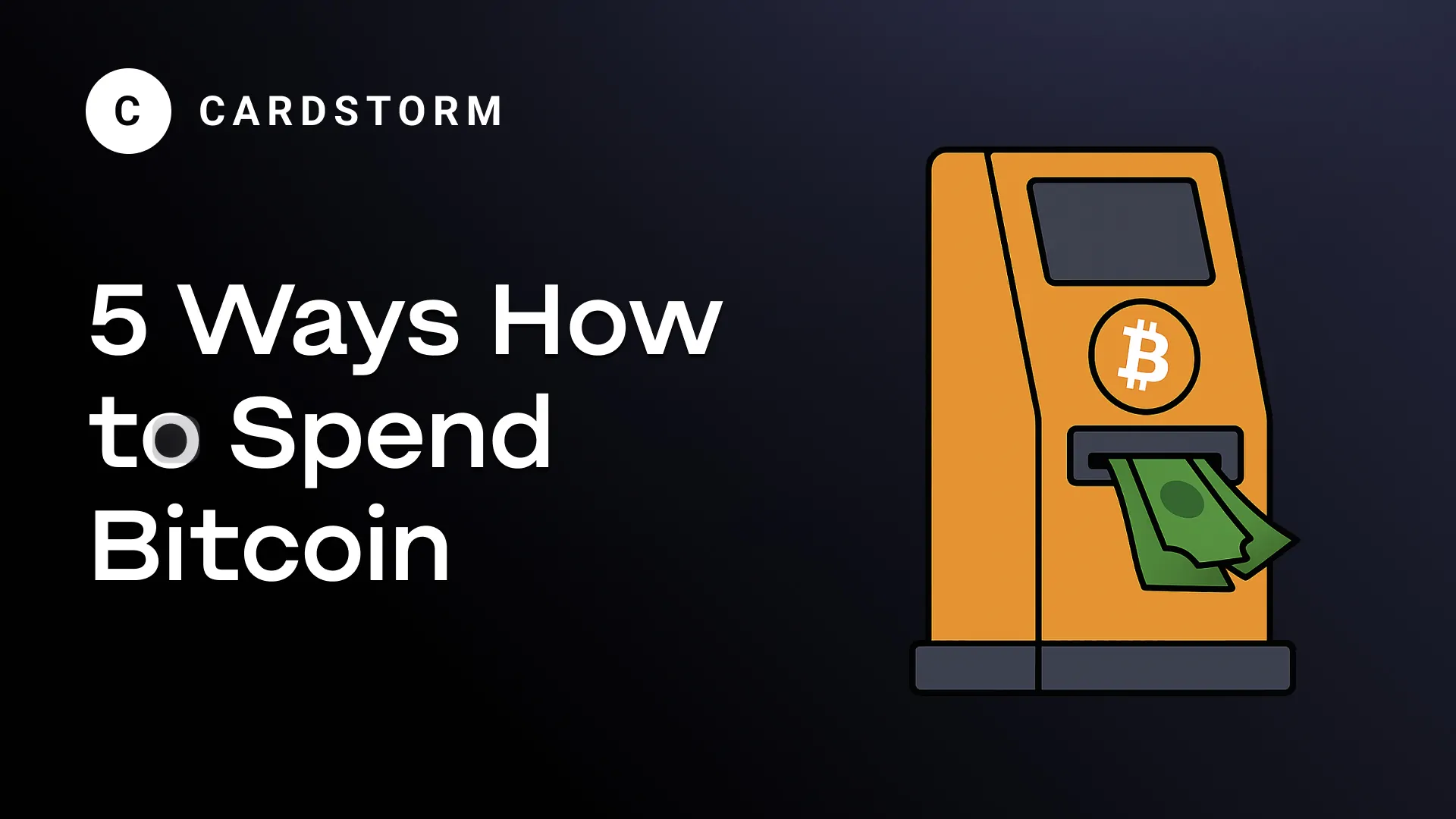 Spend bitcoin with these 5 ways