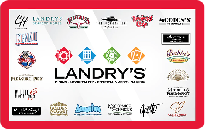 landry’s restaurants card