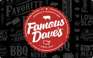 Famous Dave BBQ Gift Card